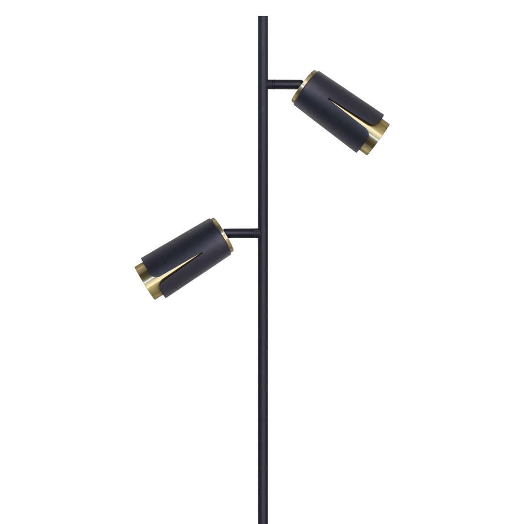 Grīdas lampa Flo 23/150/23 cm melns - N1 Home