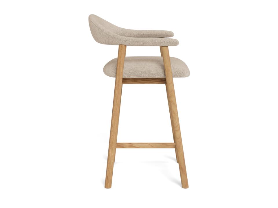 Krēsls Adder 52/52/91 cm Caso fabric sand 4 FR/gumijkoks