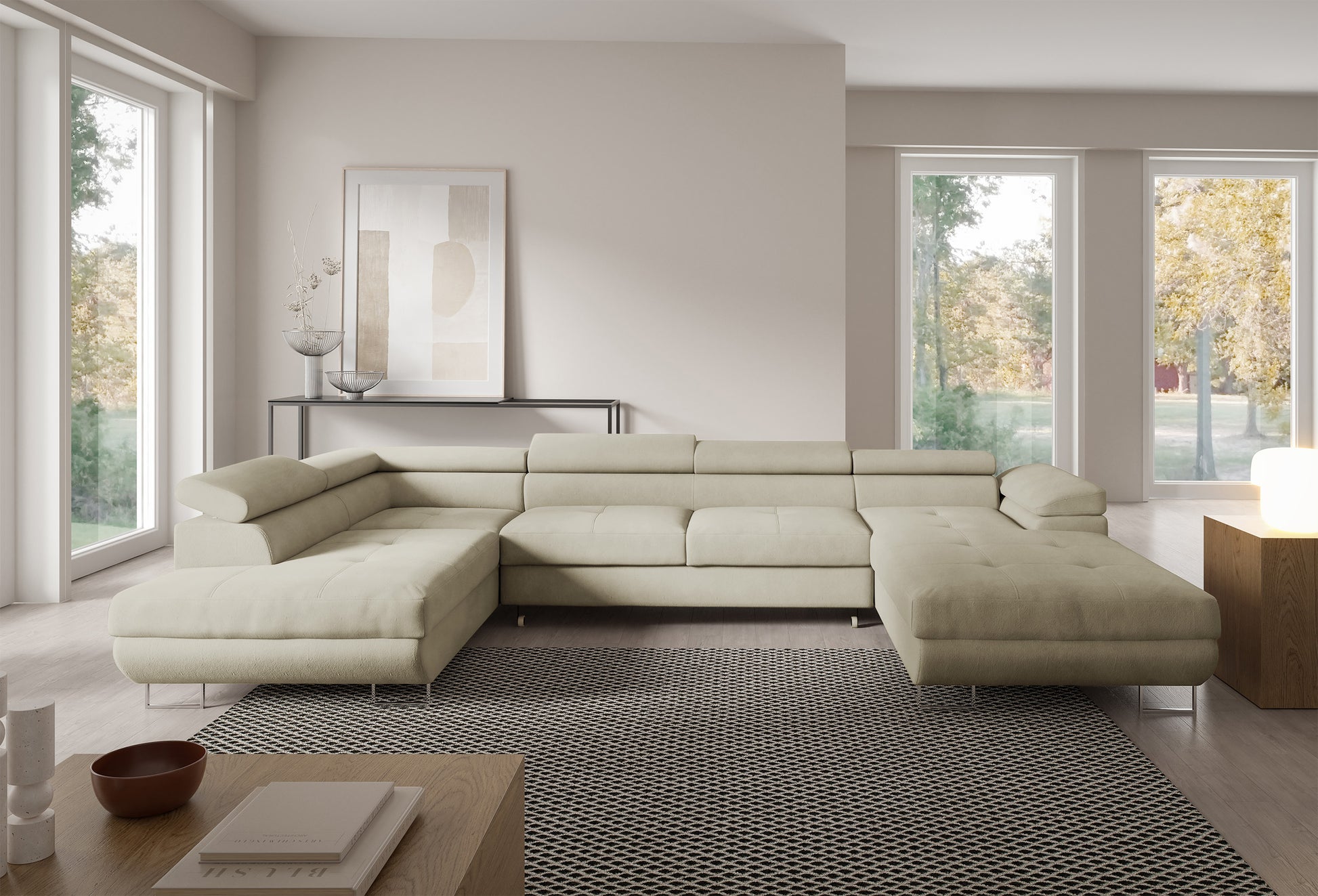 Dīvāns Nola 345/90/205 cm Gerra 80 - N1 Home