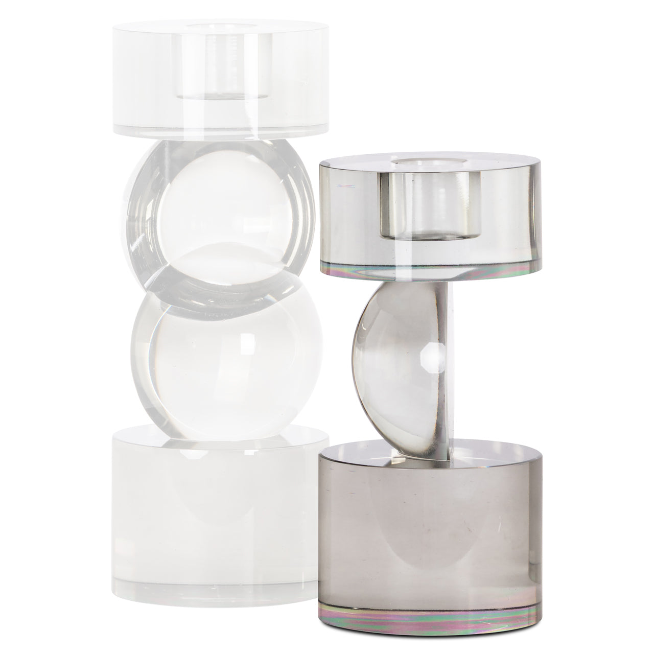 Svečturis Jennyl grey small Richmond Interiors 16,5/8/8 cm pelēks - N1 Home