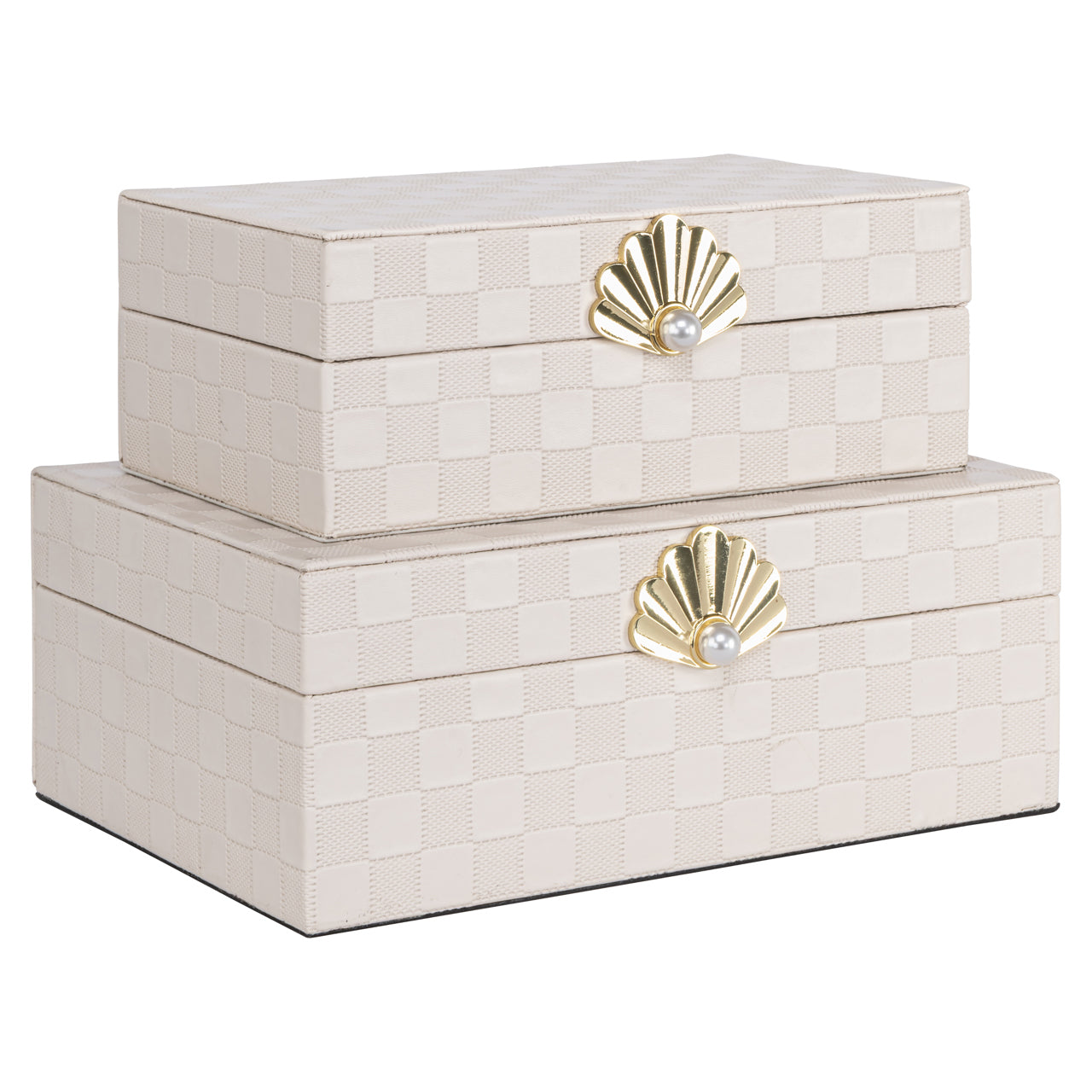 Uzglabāšanas kaste Bless L 10/24,5/17,5 cm ivory