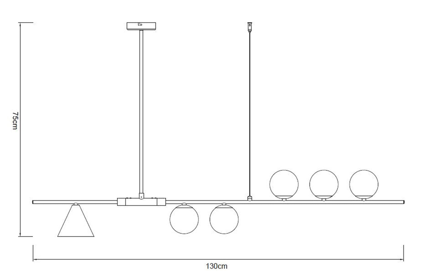 Lampa karināms Doma P21050E-5, 30 W, GU10 - N1 Home