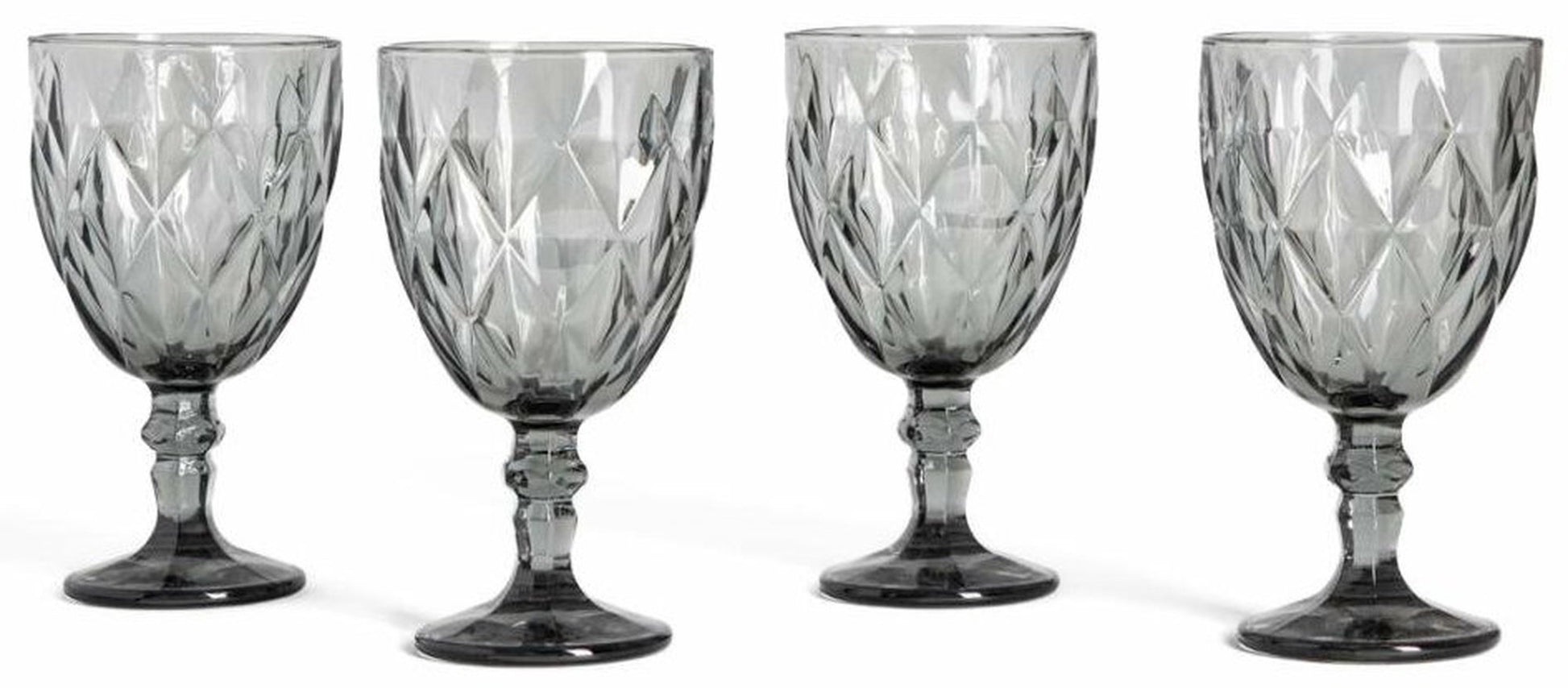 Vīna glāžu komplekts Luns 340 ml grafīts - N1 Home