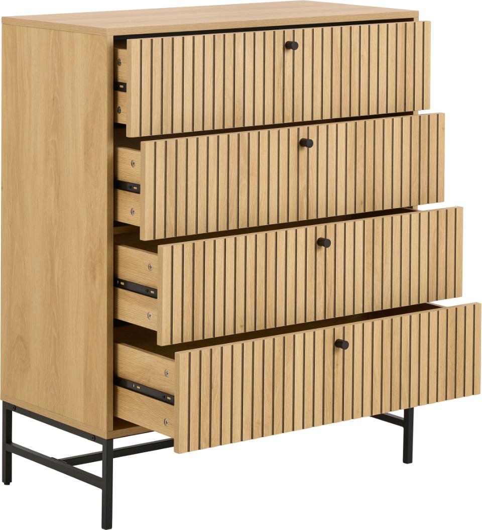 Kumode Alba 80,6x40x100,1 cm ozols - N1 Home