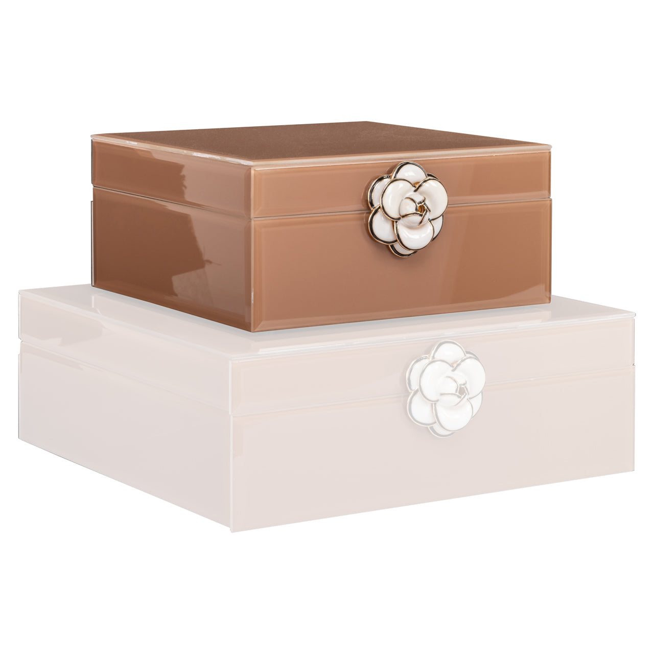 Uzglabāšanas kaste Floral S 8,5/18/19,5 cm brūns