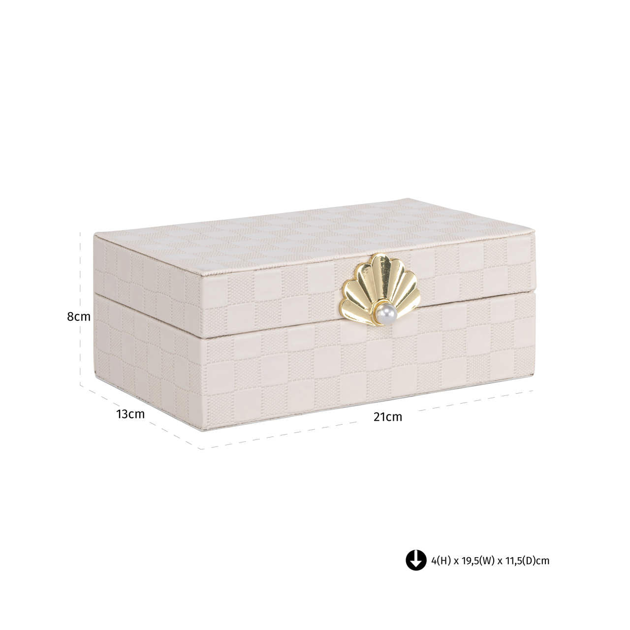 Uzglabāšanas kaste Bless S 8/21/13 cm ivory