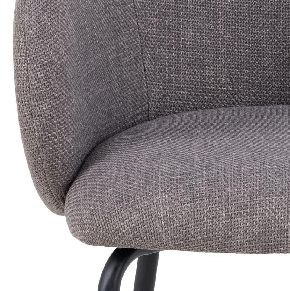 Krēsls Elear 56/54/80 cm gaiši pelēks/ brūns - N1 Home