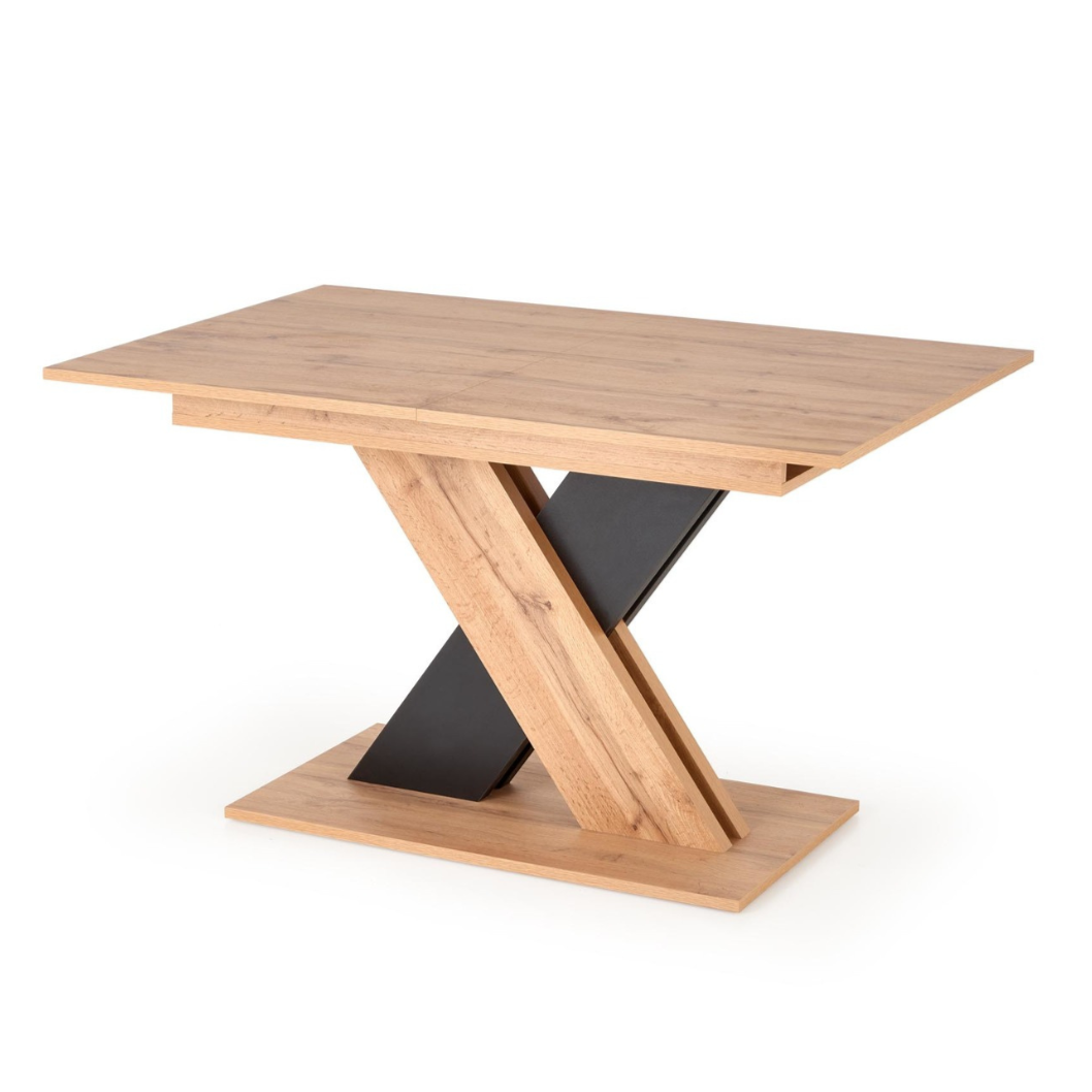 Galds Xareo 130/85/76 cm wotan ozols/melns - N1 Home