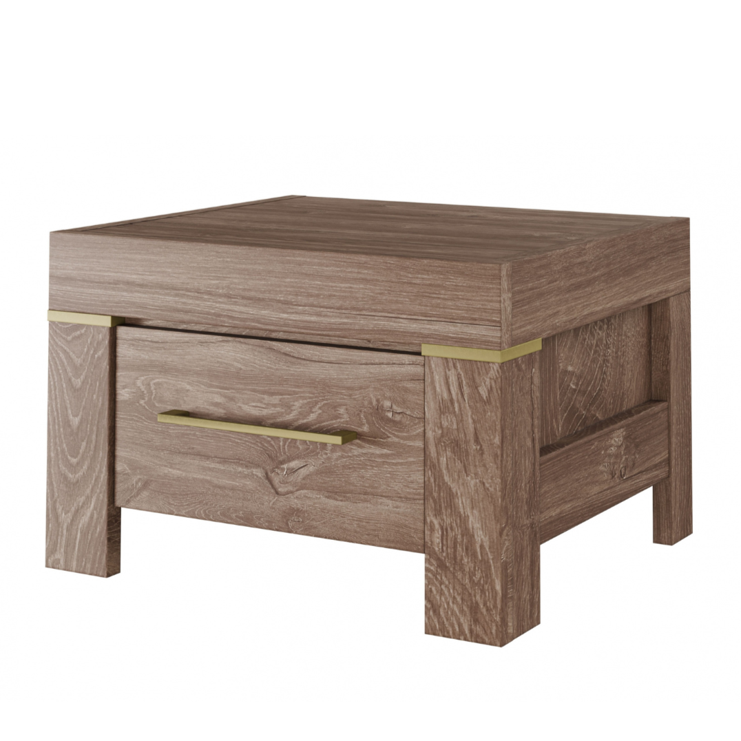 Naktsskapis Geri 53/35/45 cm rosīgs ozols - N1 Home