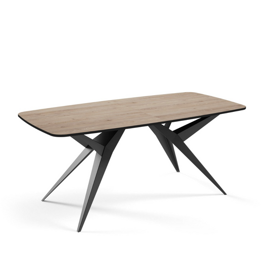 Galds Axo 160; 180;200/76/90 cm Truffle Brown Davos Oak