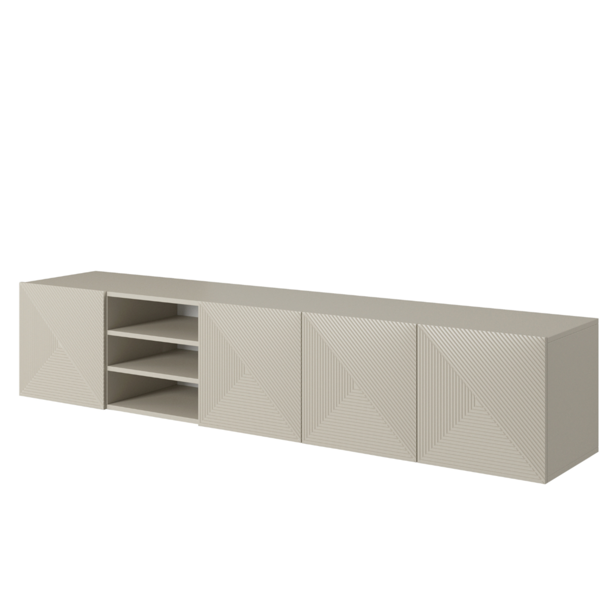 OSLO RTV kumode ar plauktiem 200/40/40 cm kašmirs - N1 Home