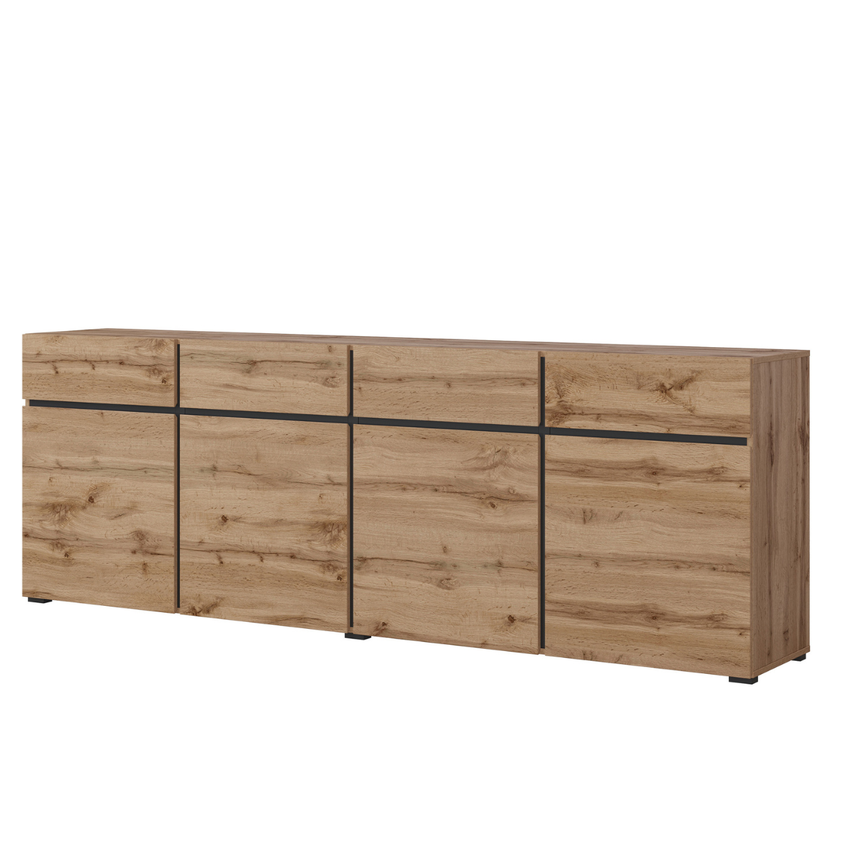 Kumode Kruzat 224/78/40 cm Votān ozols