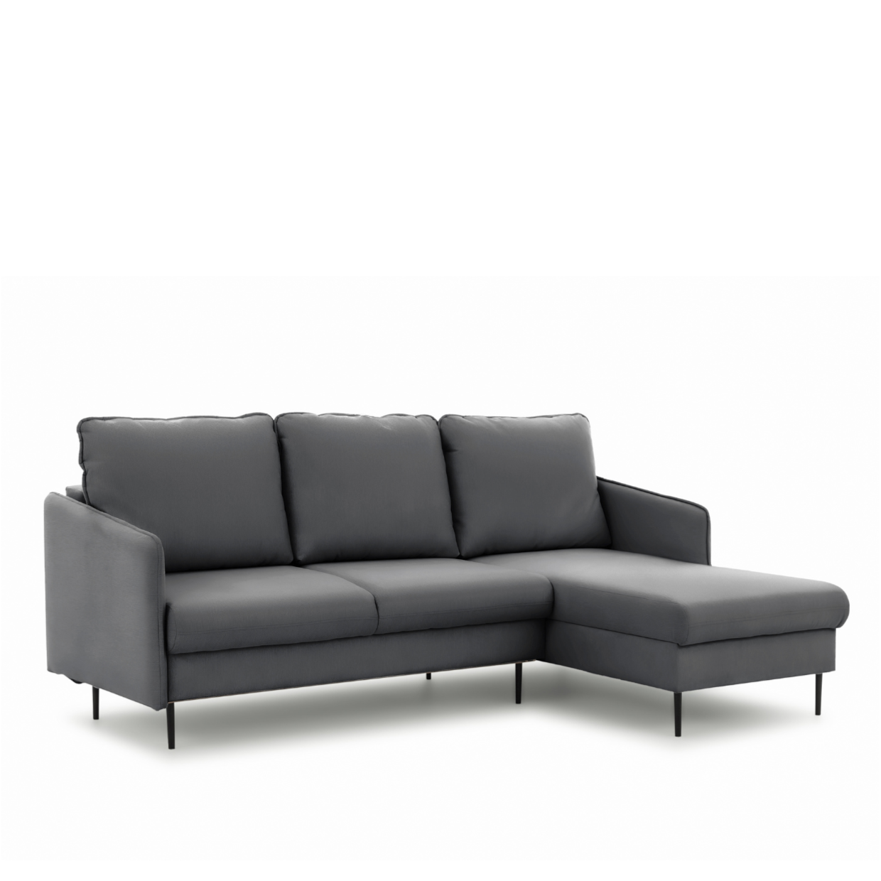 Dīvāns Tai 222/95/161 cm Velluto 18/melnas kājas - N1 Home