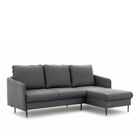 Dīvāns Tai 222/95/161 cm Velluto 18/melnas kājas - N1 Home