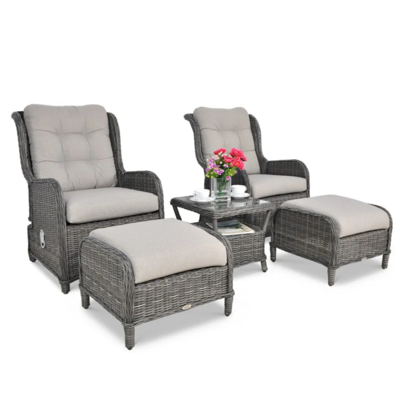 Atpūtas komplekts Sien Duo tumši pelēks - N1 Home