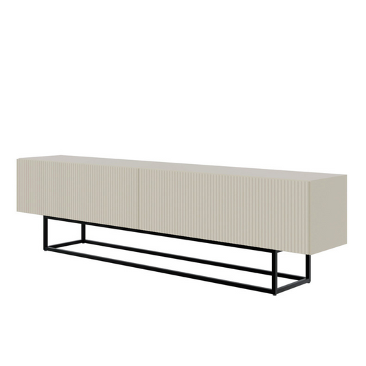 TV skapis Velda 175/46/31 cm bēšs/melns