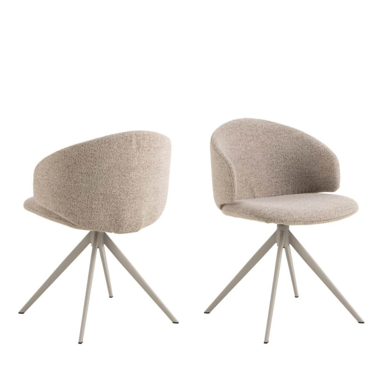 Krēsls Elar 53/54/78 cm bēšs/pelēks - N1 Home