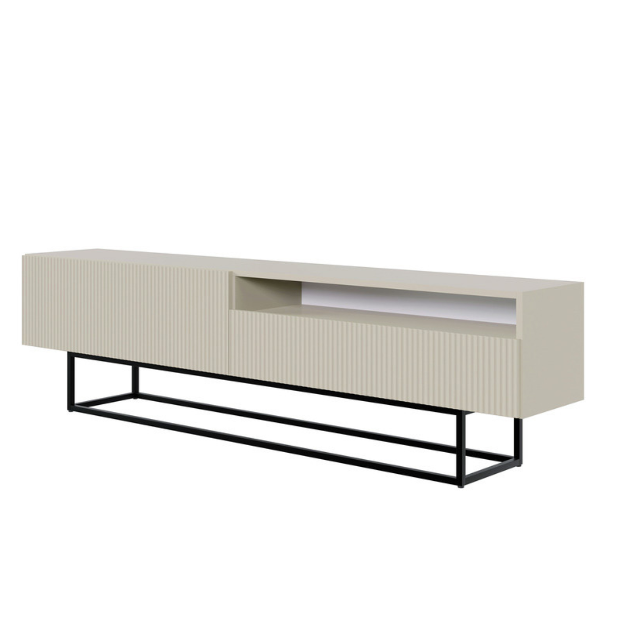 TV skapis Velda A 175/46/31 cm bēšs/melns