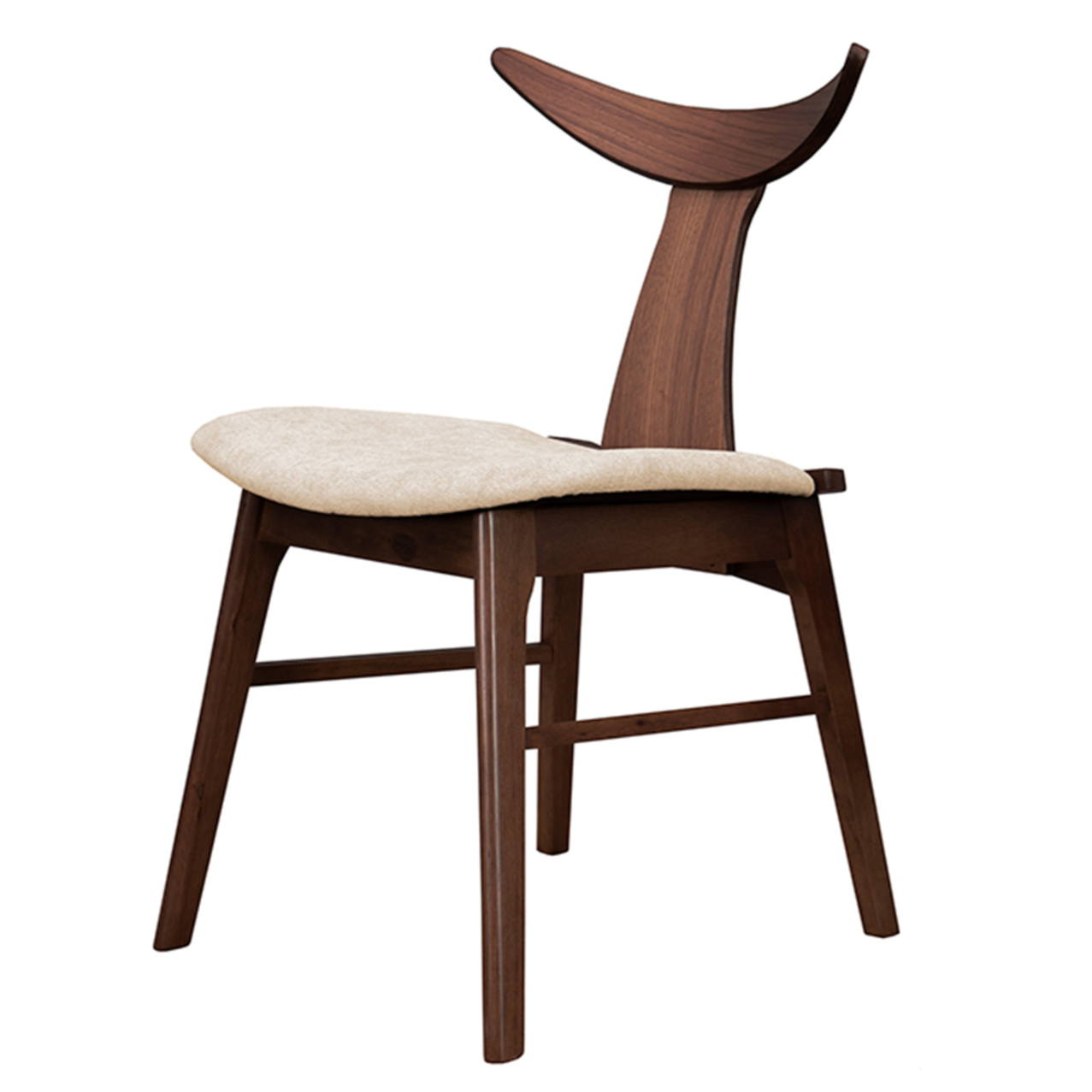 Krēsls Henris 80/49/53 cm rieksts/latte - N1 Home