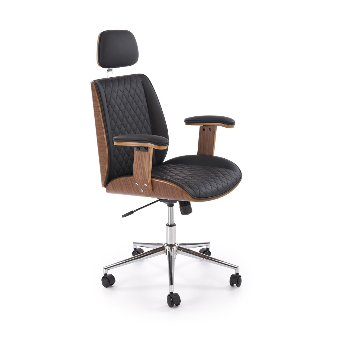 Krēsls Timba 72/68/114-122/46-54 cm valrieksts/melns - N1 Home