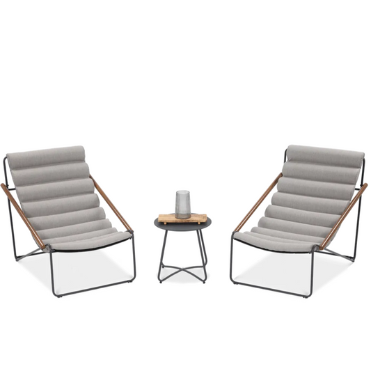 Balkona mēbeļu komplekts Arty gaiši pelēks - N1 Home