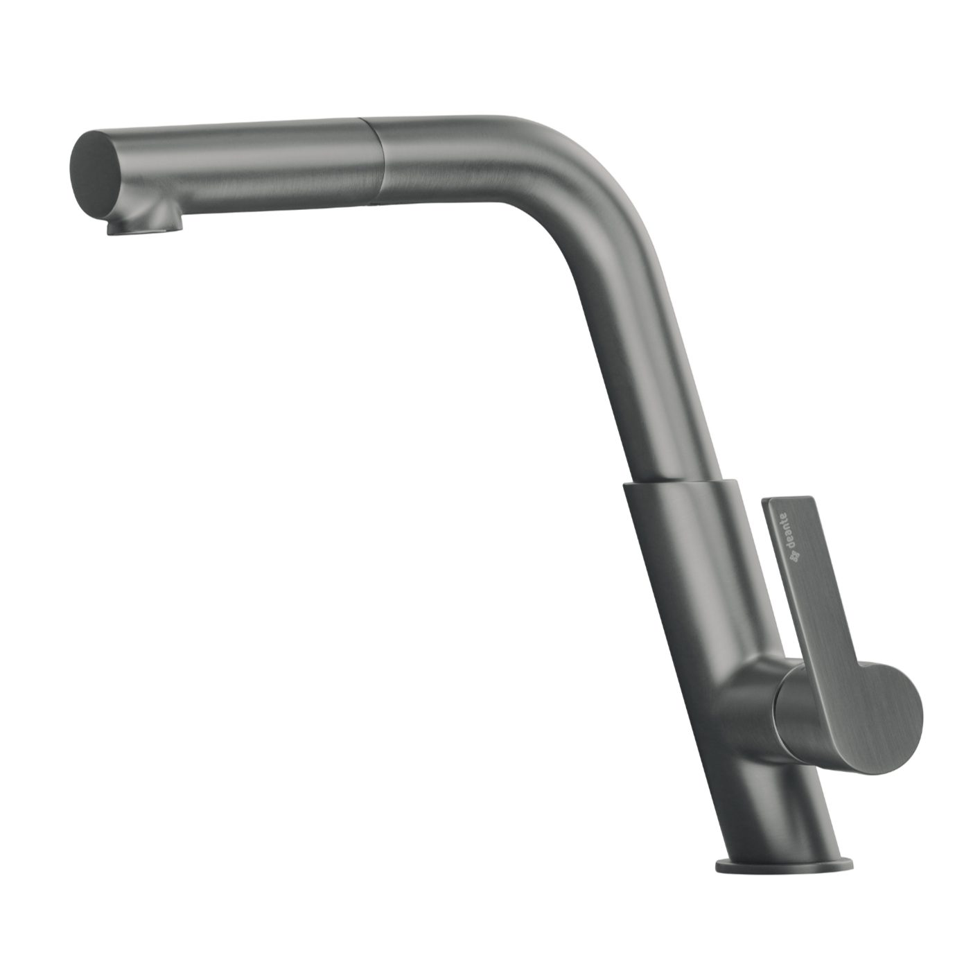 Virtuves jaucējkrāns ar izvelkamu snīpi Silia 253 mm titanium - N1 Home