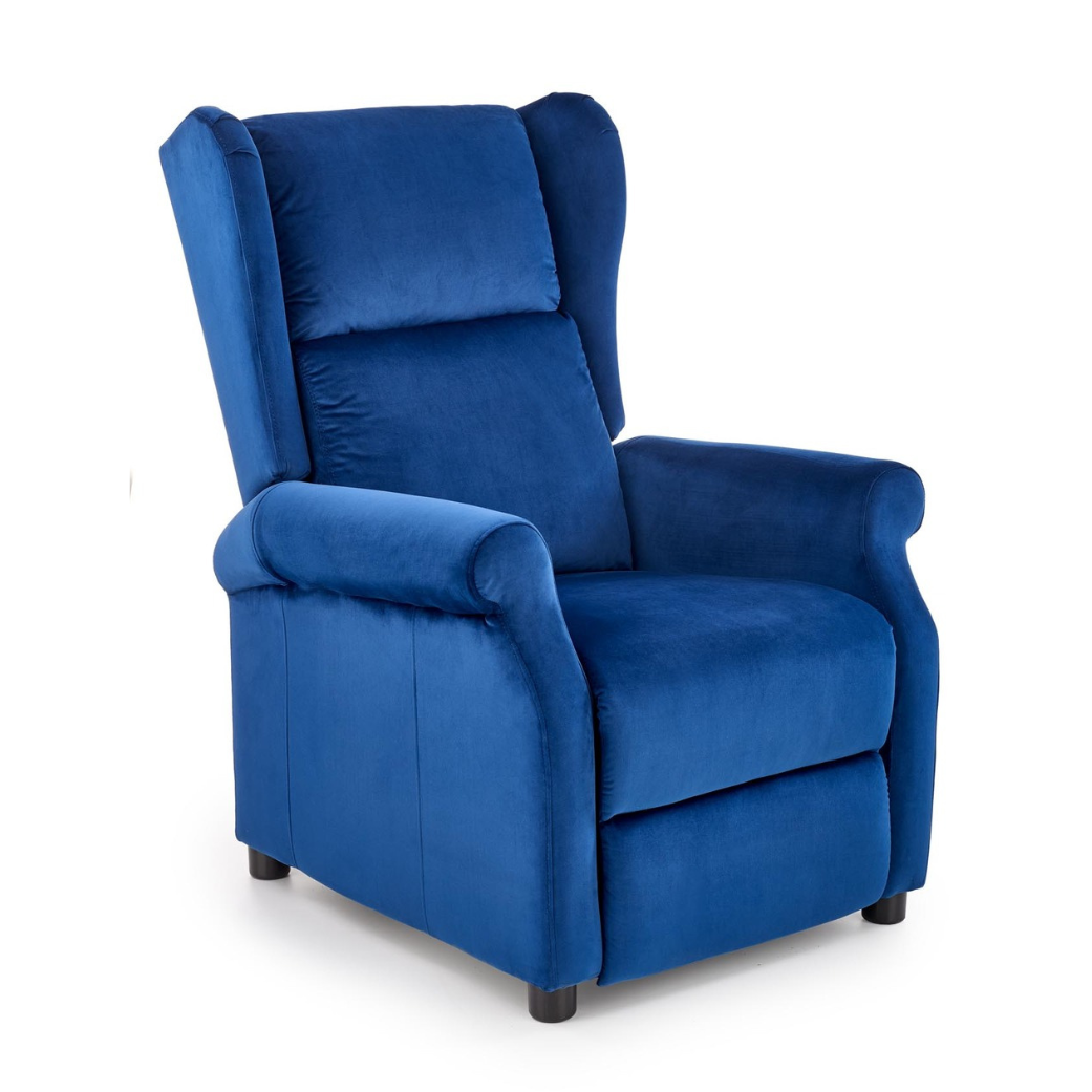 Krēsls Agusta 75/92-160/107-83/45 cm zils