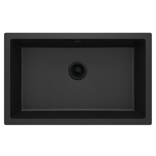 1-bļodas granīta izlietne ar iebūvētu izlietni Corda 800 x 500 x 204 grafīta metālisks - N1 Home