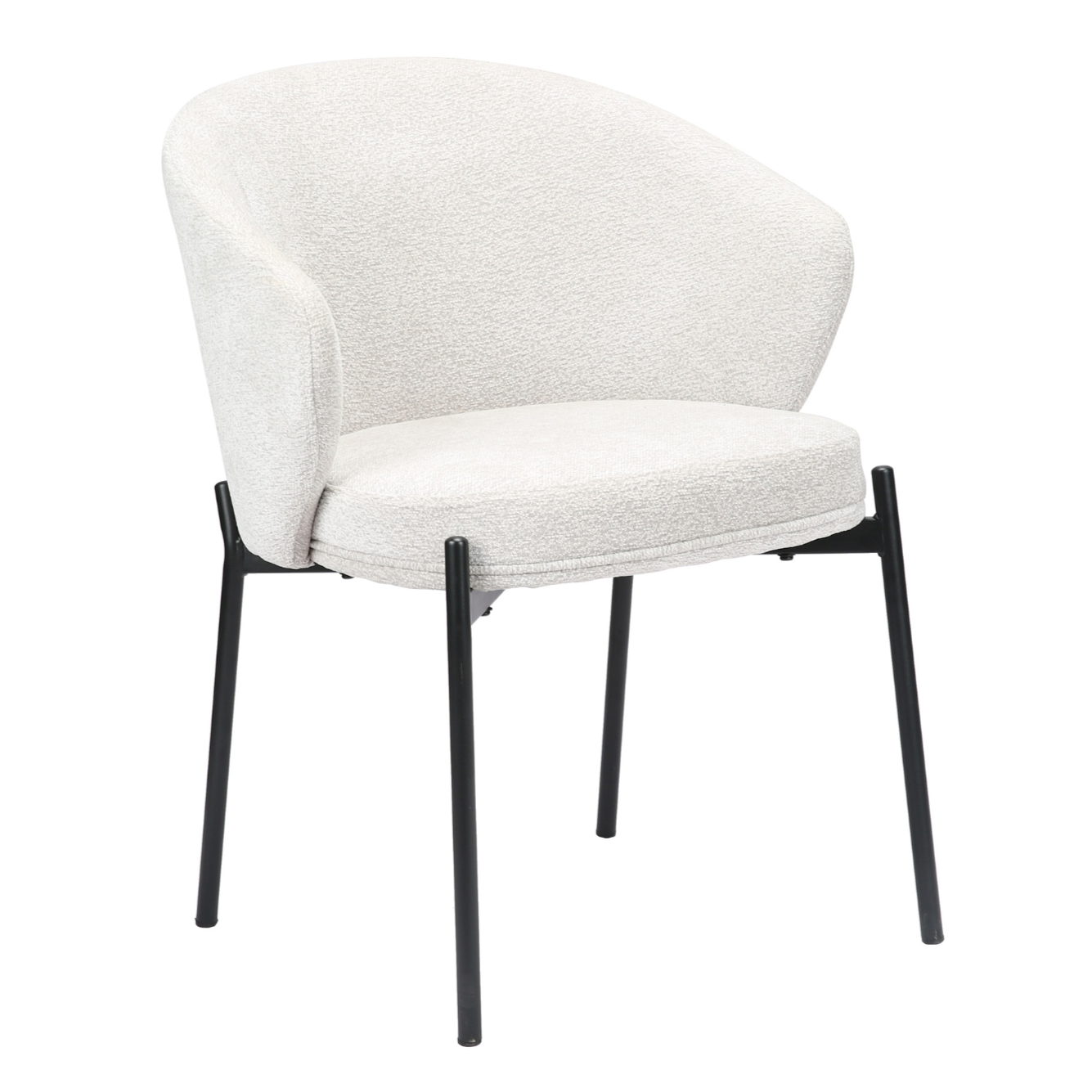 Krēsls Atisy 76.5/56/46 cm gaiši pelēks - N1 Home