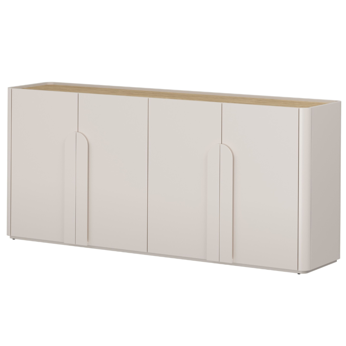 Kumode Amil 200/89/48 cm Kašmirs / Eļļots ozols - N1 Home