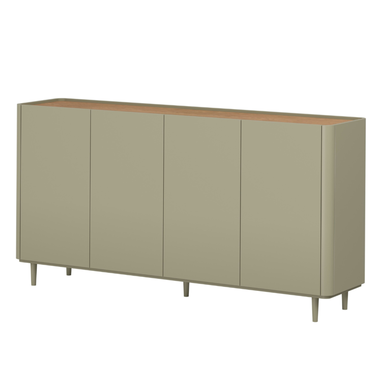 Kumode Elva 200/102/48 cm Eikalipts / Baltijas kāpu ozols - N1 Home