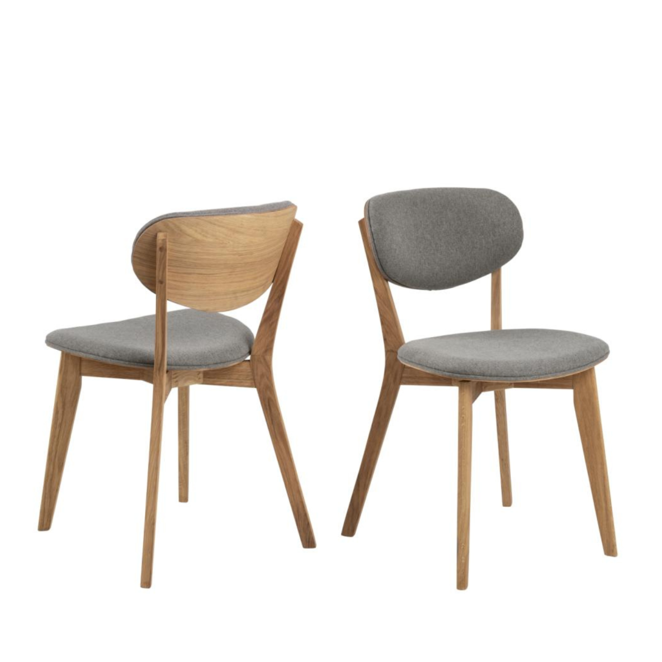 Krēsls Miny 46/53/80 cm gaiši pelēks/ozols - N1 Home