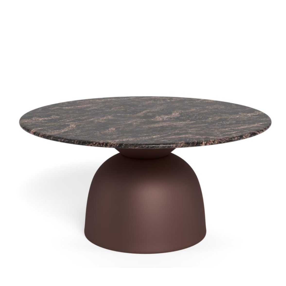 Kafijas galds Ferro 80/80/42 cm Cocoa marmors
