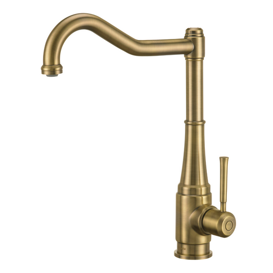 Virtuves jaucējkrāns ar taisnstūra snīpi Tamizo 333 mm misiņš - N1 Home