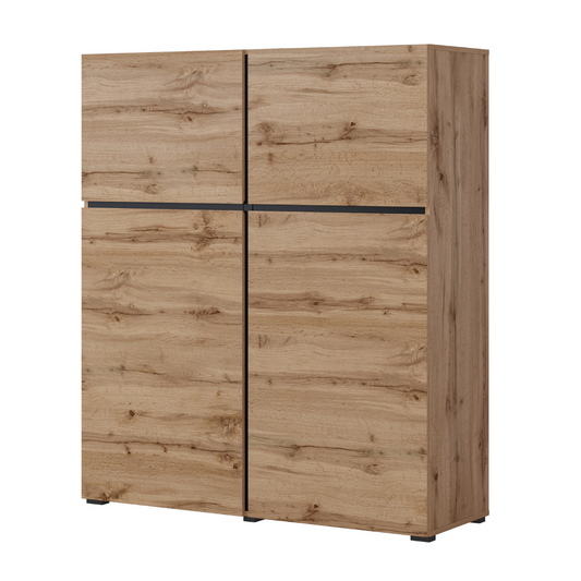 Kumode Kruzat 119/139/40 cm Votan ozols