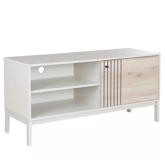 TV skapis Frosi 40/120/58 cm ozols/netīri balta - N1 Home