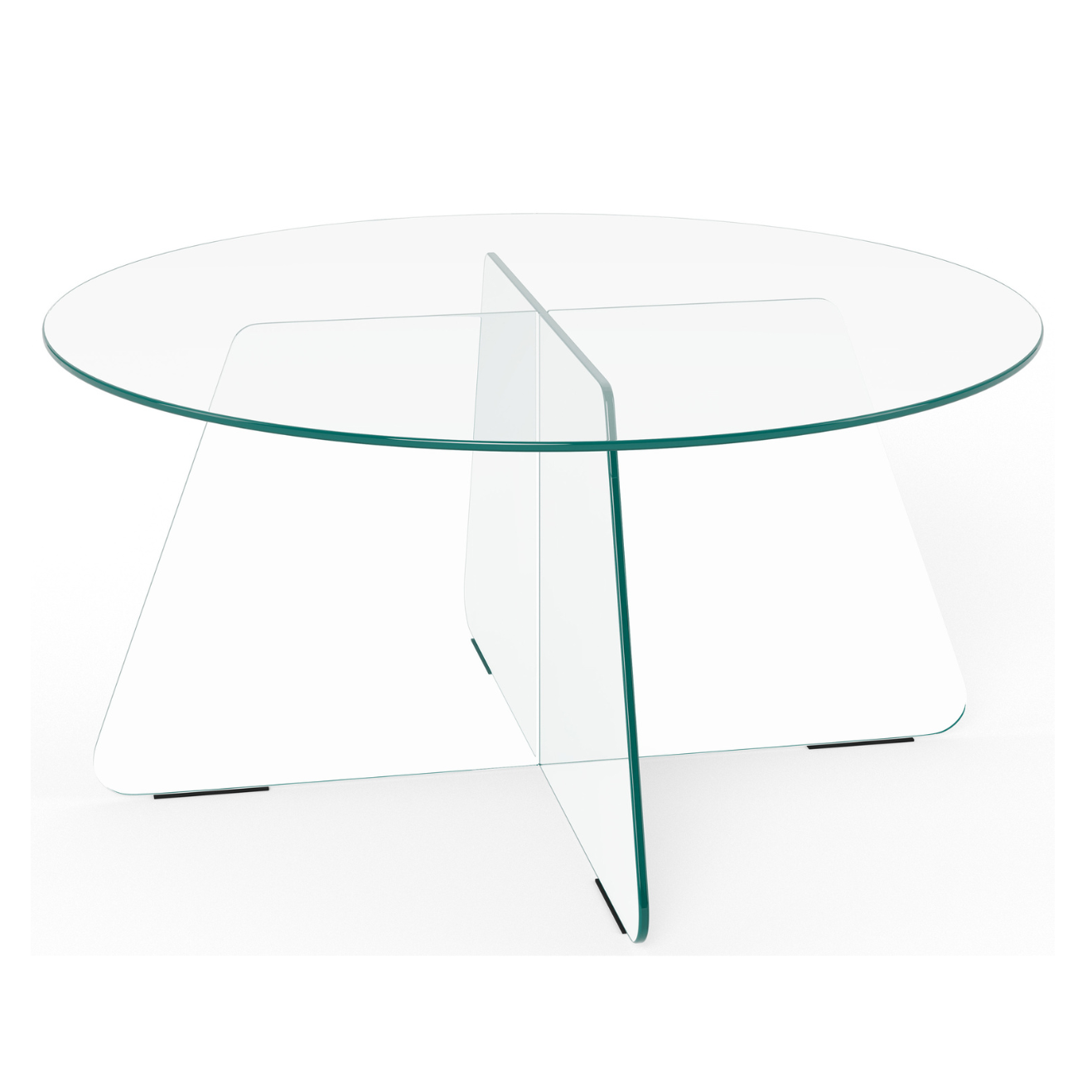 Kafijas galds Samoa 80/80/40 cm Caurspīdīgs - N1 Home