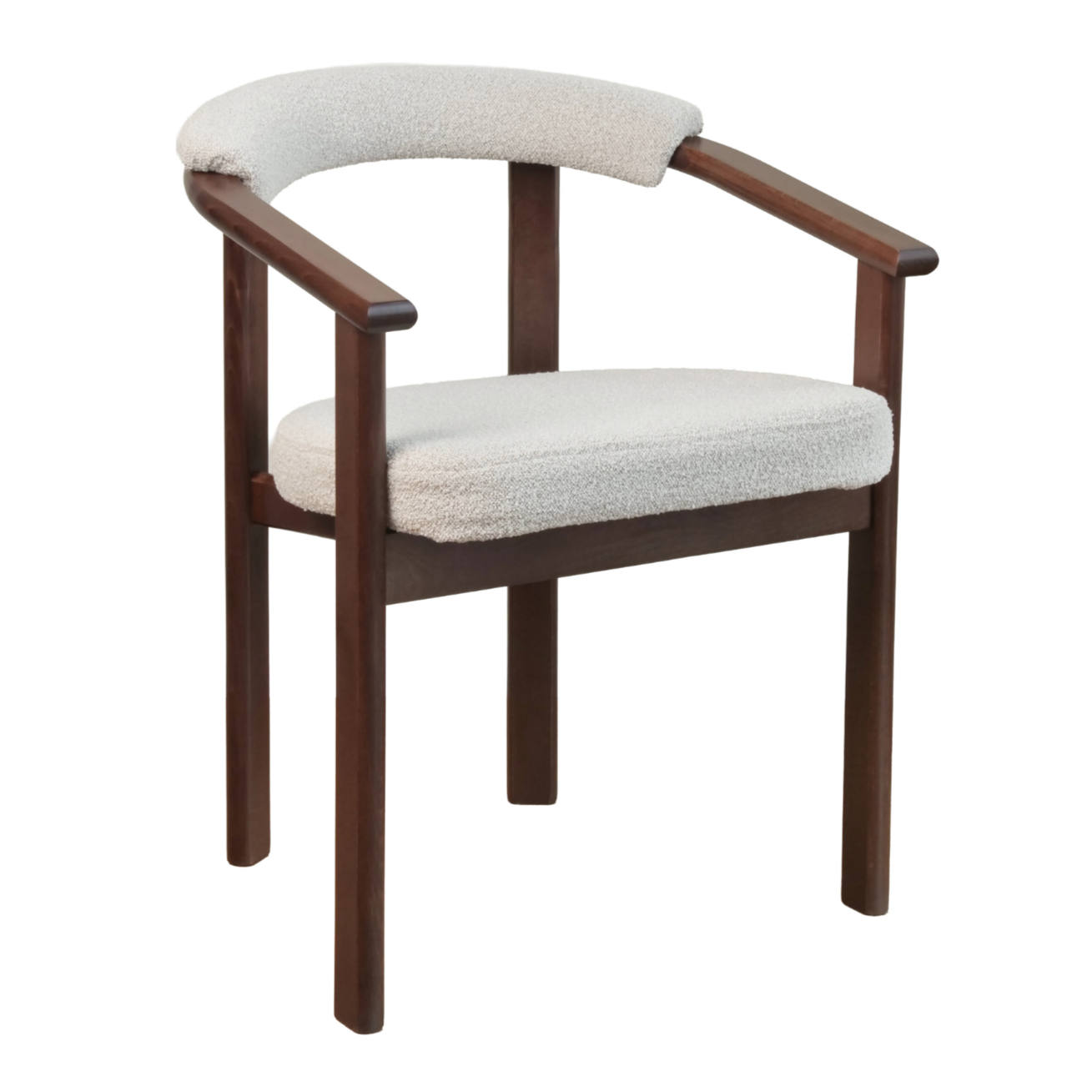 Krēsls Finis 73/56/55 cm gaišs valrieksts/bēšs buklē - N1 Home