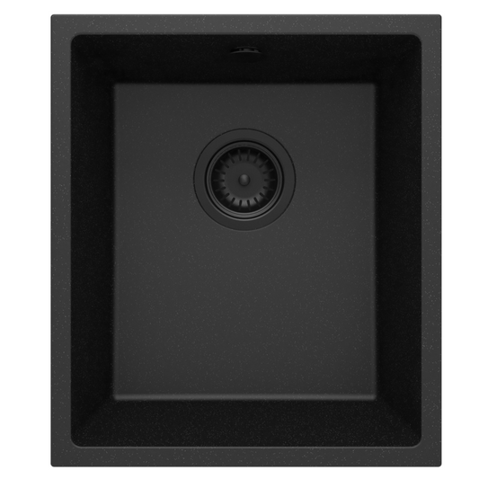 1-bļodas granīta izlietne ar iebūvētu izlietni Corda 380 x 440 x 200 grafīta metālisks - N1 Home