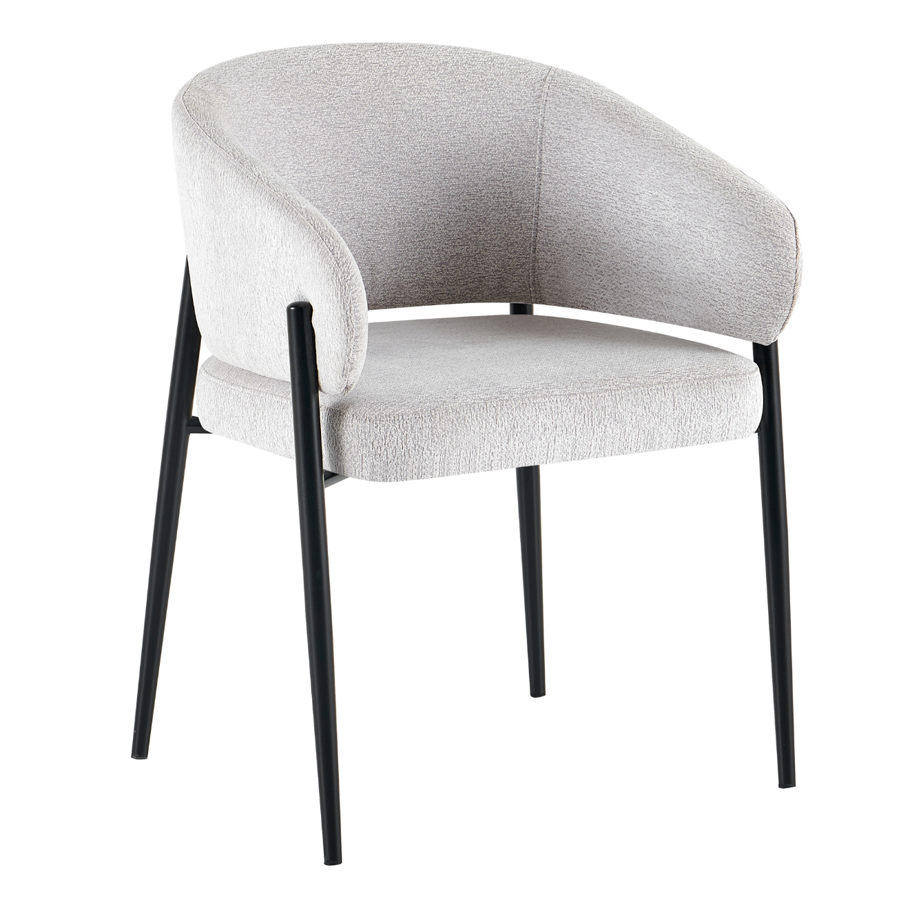 Krēsls Resil 57/82/58 cm gaiši pelēks - N1 Home