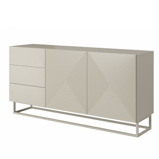 OSLO kumode un metāla kājas 167/81/43 cm kašmirs/kašmirs - N1 Home