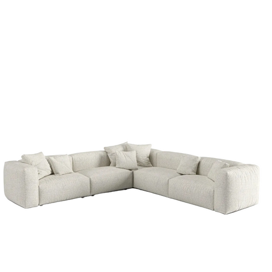 Dīvāns Martina Micadoni 316/75/316 cm Boucle Monpea Grey beige melange