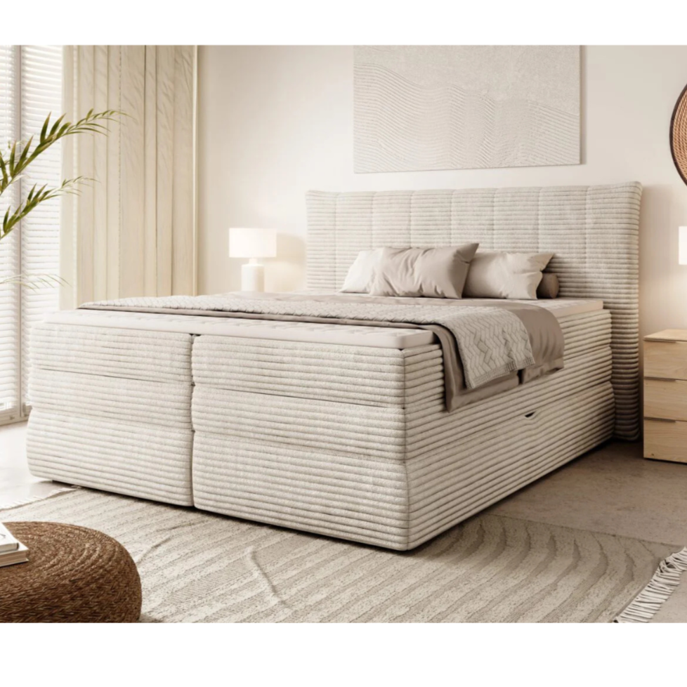 Gulta Amba 40/160/180 x 200 cm krēms - N1 Home