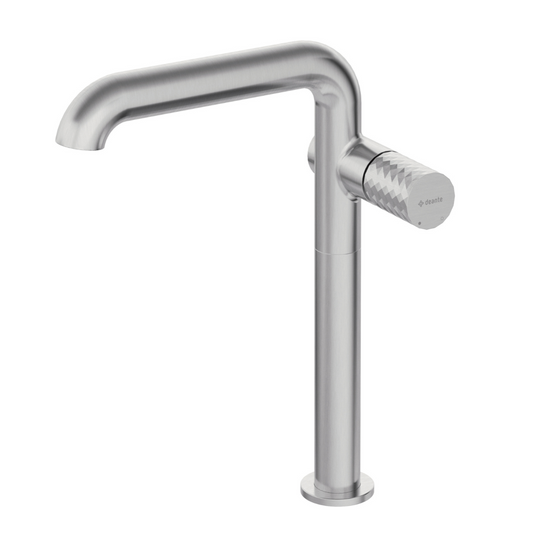 Izlietnes maisītājs, augsts, ar taisnstūra snīpi Silia Hexa 305 mm matēts tērauds - N1 Home