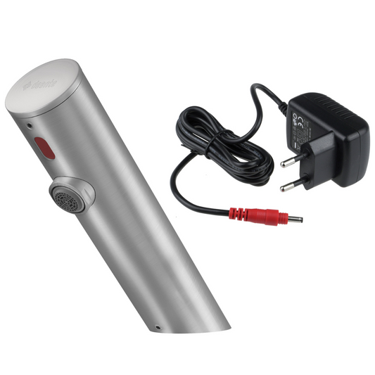 Izlietnes jaucējkrāns, bezkontakta, bez temperatūras regulēšanas - 230/6V Sense 205 mm matēta tērauds - N1 Home