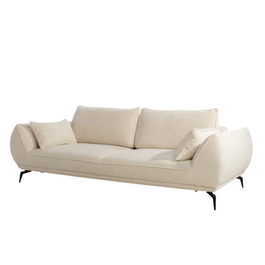 Dīvāns Cavi 86/118/249 cm krēms, pelēks - N1 Home