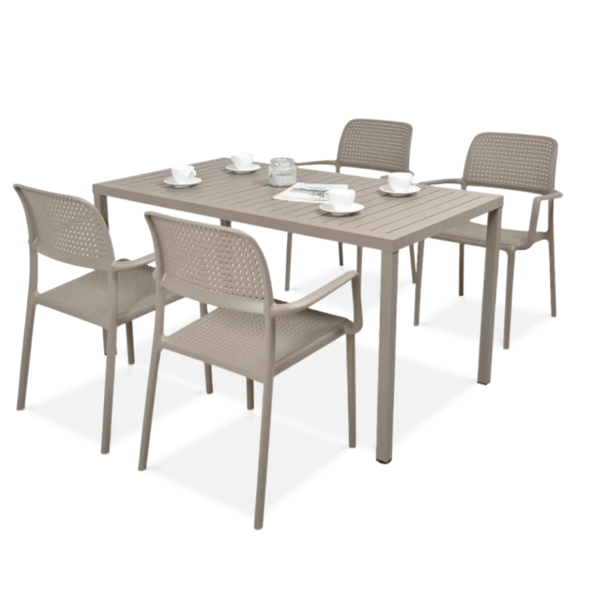 Dārza komplekts Narvi Bori 140/4+1 tortora - N1 Home