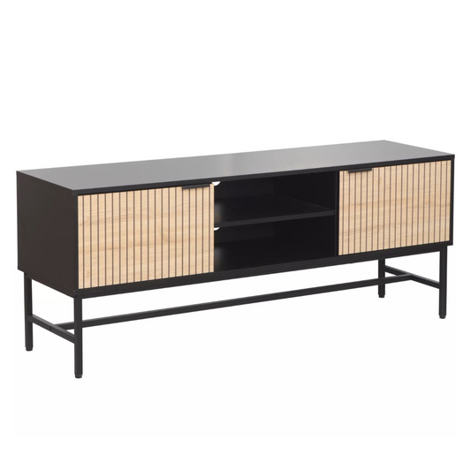 TV skapis Maros 60/40/150 cm ozols/melns - N1 Home