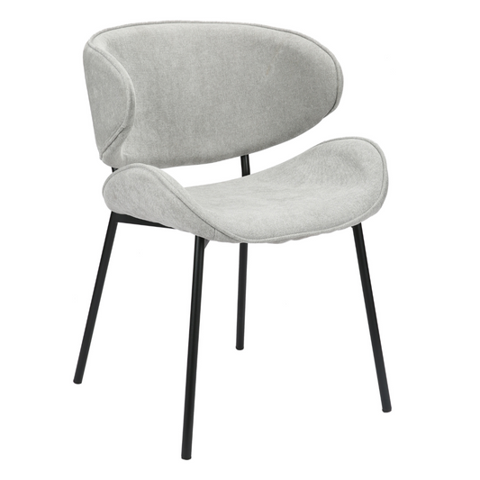 Krēsls Pretis 80/53/59 cm gaiši pelēks - N1 Home