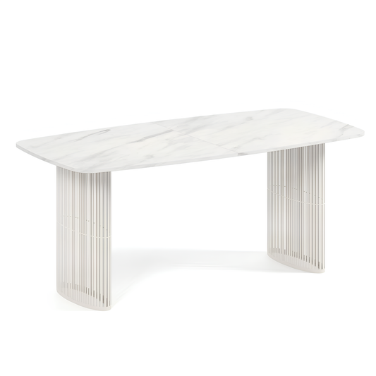 Galds Arco 160;180;200/76/90 cm Marmur bianko/kašmirs